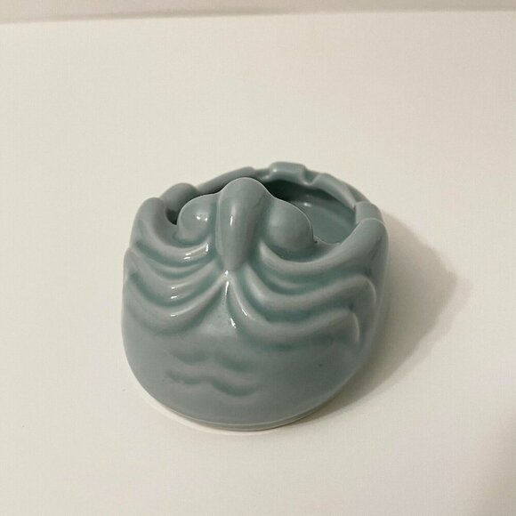 Vintage Glazed Happy Face Open Mouth Ashtray - Picture 5 of 11